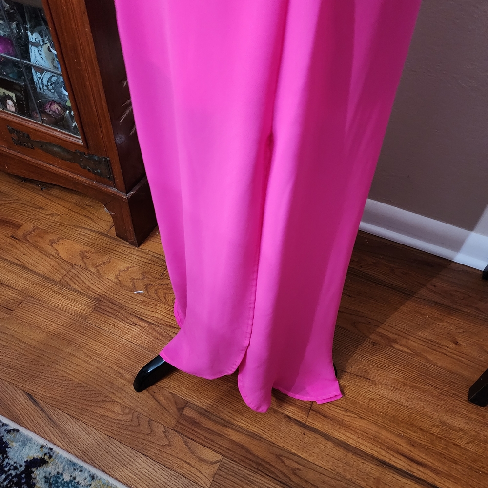 Lush Vibrant Pink Maxi Skirt - Picture 3 of 5